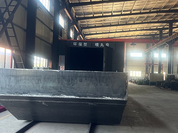 Shot blasting room