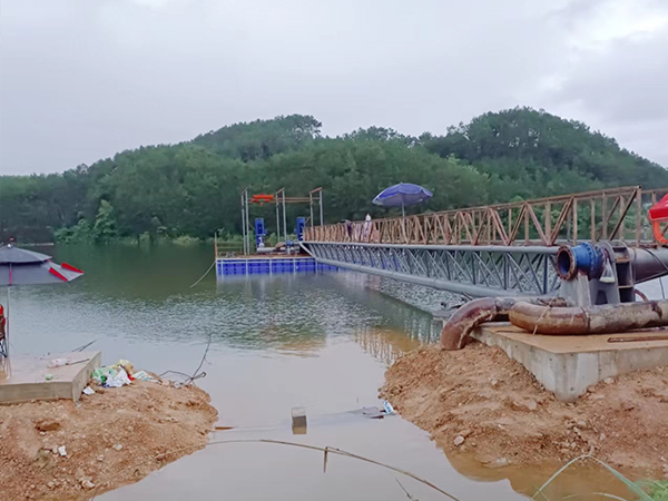 Polymer polyethylene float structure water intake pump ship