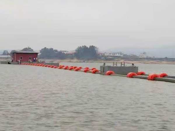 Multi-stage floating tube water intake pump ship